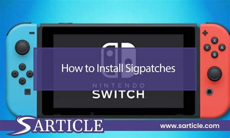 Yes, you can. . Switch sigpatches